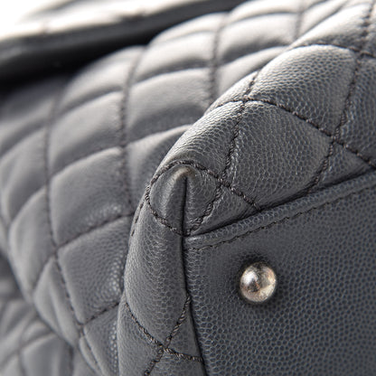 Chanel Caviar Quilted Large Coco Handle Flap Grey 11 of 15