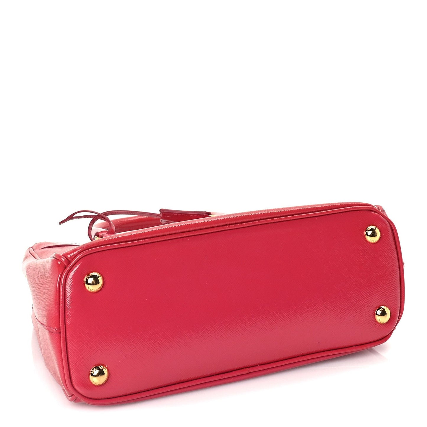 Saffiano Vernice Mini Galleria Double Zip Tote Peonia