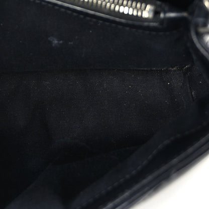 Saint Laurent Calfskin Y Quilted Monogram Small Loulou Chain Satchel Black 4 of 8