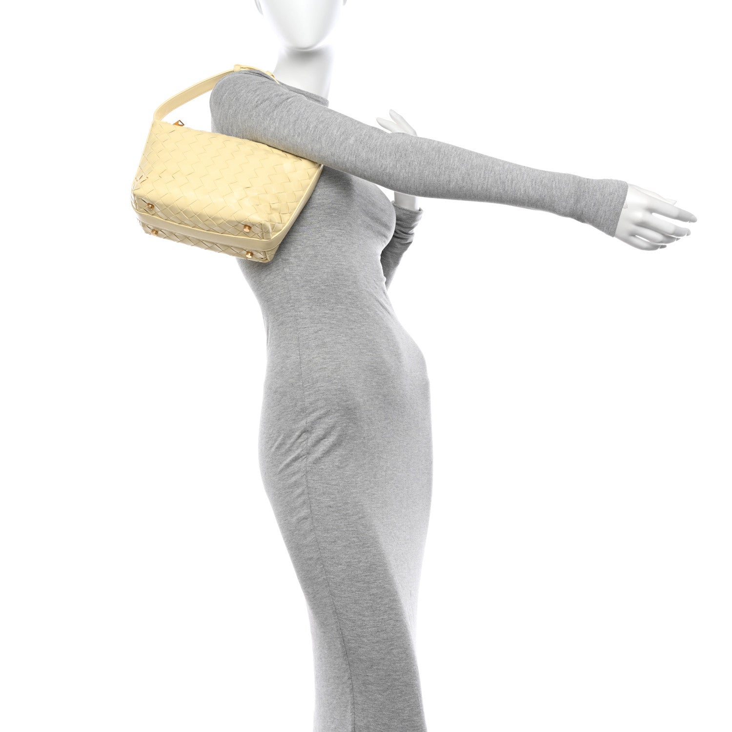 Bottega Veneta Nappa Intrecciato Mini Wallace Camomile 2 of 10