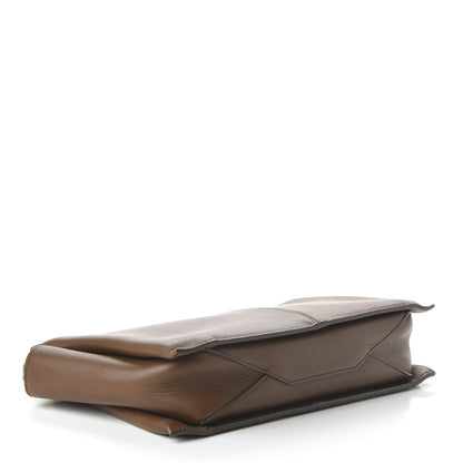Celine Natural Calfskin Tri-Fold Clutch on Chain Havana 4 of 11