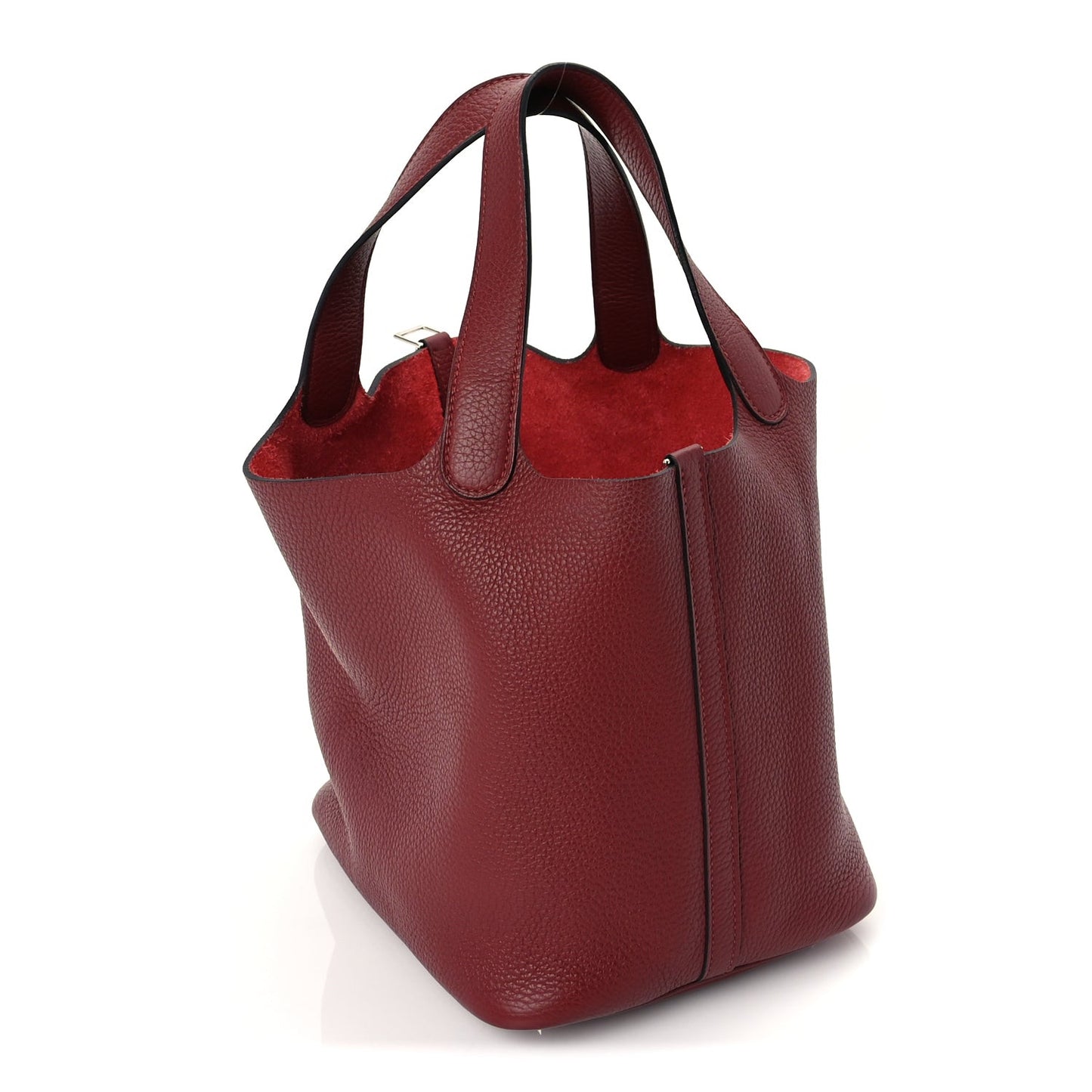 Taurillon Clemence Picotin Lock 22 MM  Rouge H