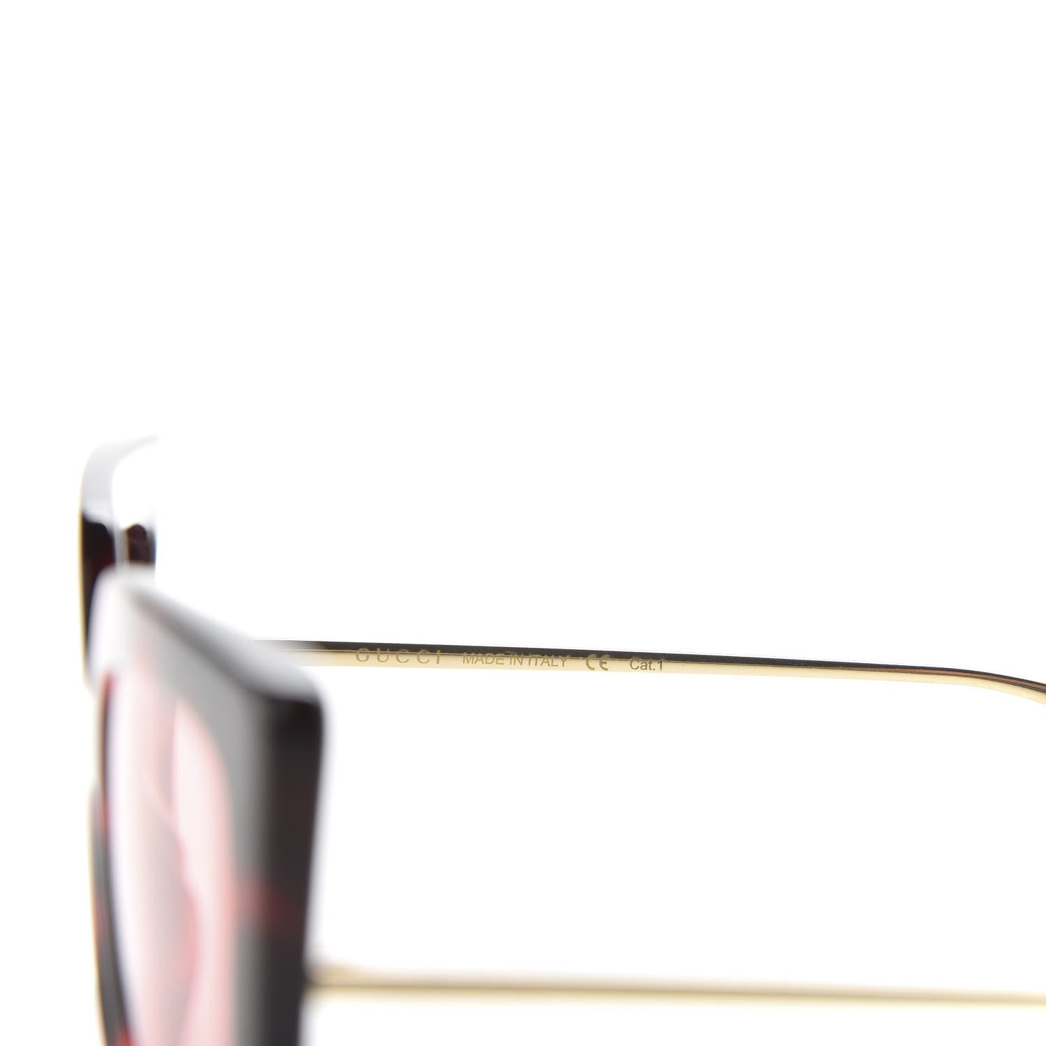 Gucci Acetate Oversize Square Frame GG0435S Sunglasses Red Havana 5 of 8