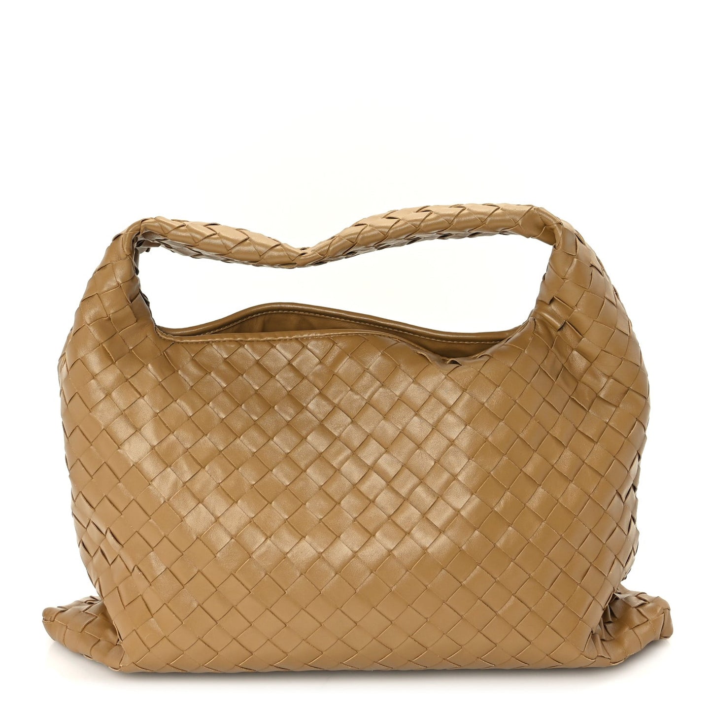Calfskin Intrecciato Small Hop Dark Praline