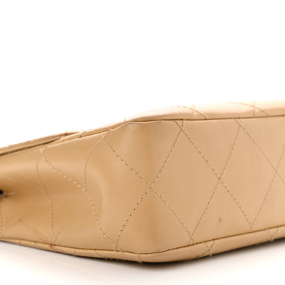 Chanel Lambskin Quilted Medium Single Flap Beige 11 of 15