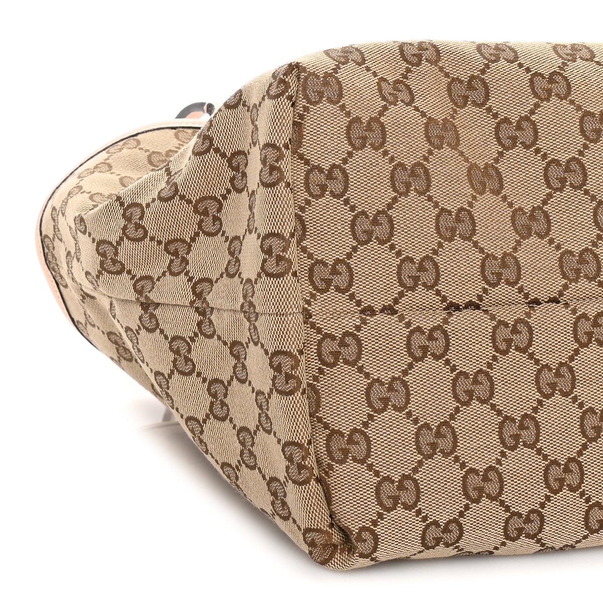 Gucci Grained Calfskin Monogram Small Totissima Reversible Tote Light Pink 8 of 9