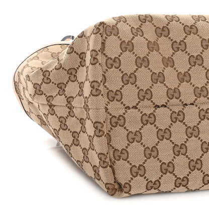 Gucci Grained Calfskin Monogram Small Totissima Reversible Tote Light Pink 8 of 9