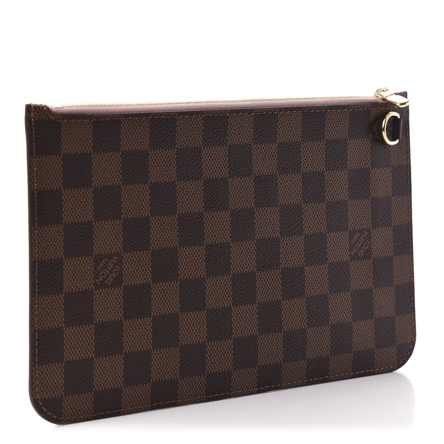 Damier Ebene Neverfull MM GM Pochette Rose Ballerine