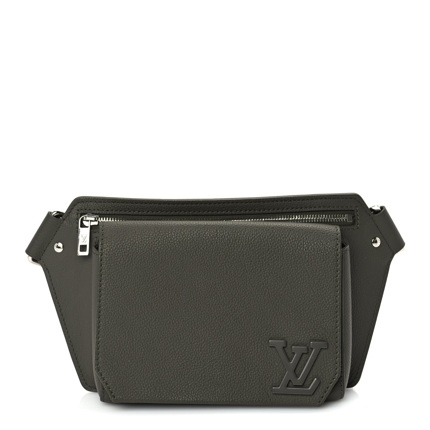Louis Vuitton Grained Calfskin Aerogram Takeoff Sling  Khaki 1 of 8