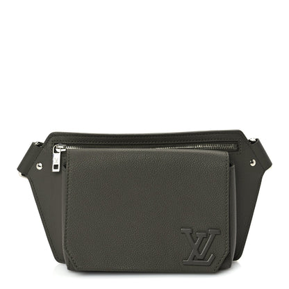 Louis Vuitton Grained Calfskin Aerogram Takeoff Sling  Khaki 1 of 8