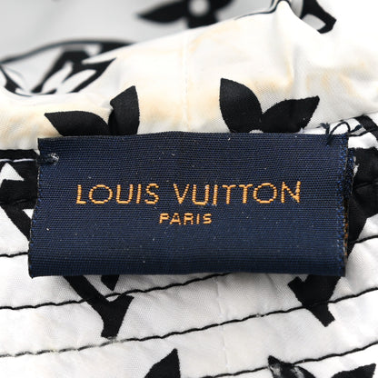 Louis Vuitton Nylon Monogram Reversible Bob Bucket Hat S Black White 8 of 9