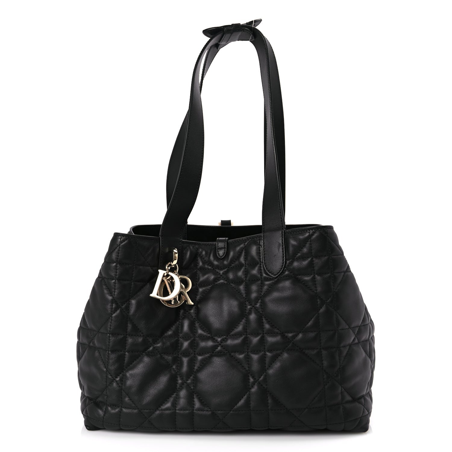 Christian Dior Calfskin Macrocannage Medium Toujours Black 1 of 9