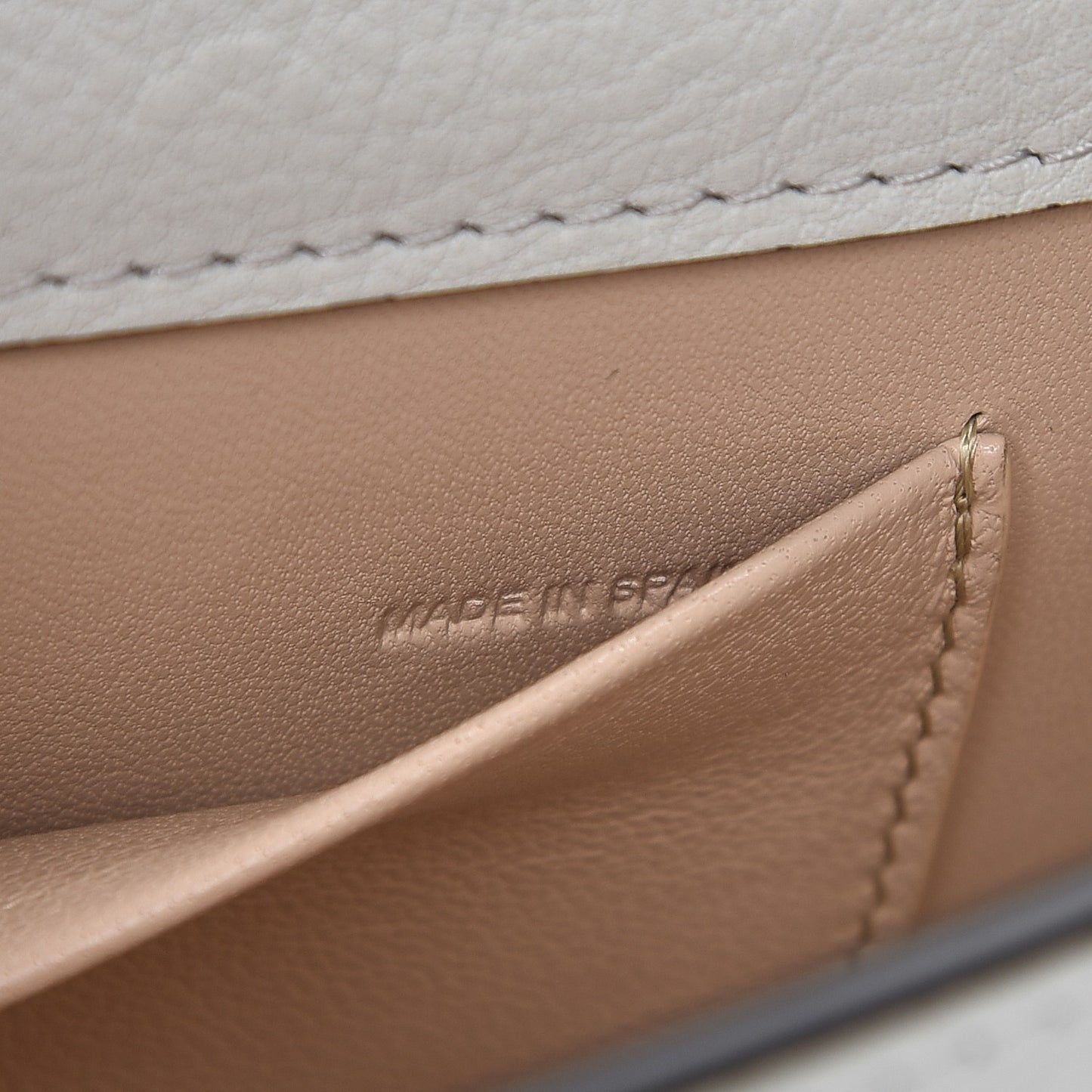 Calfskin Small Nile Bracelet Minaudiere Bag Airy Grey