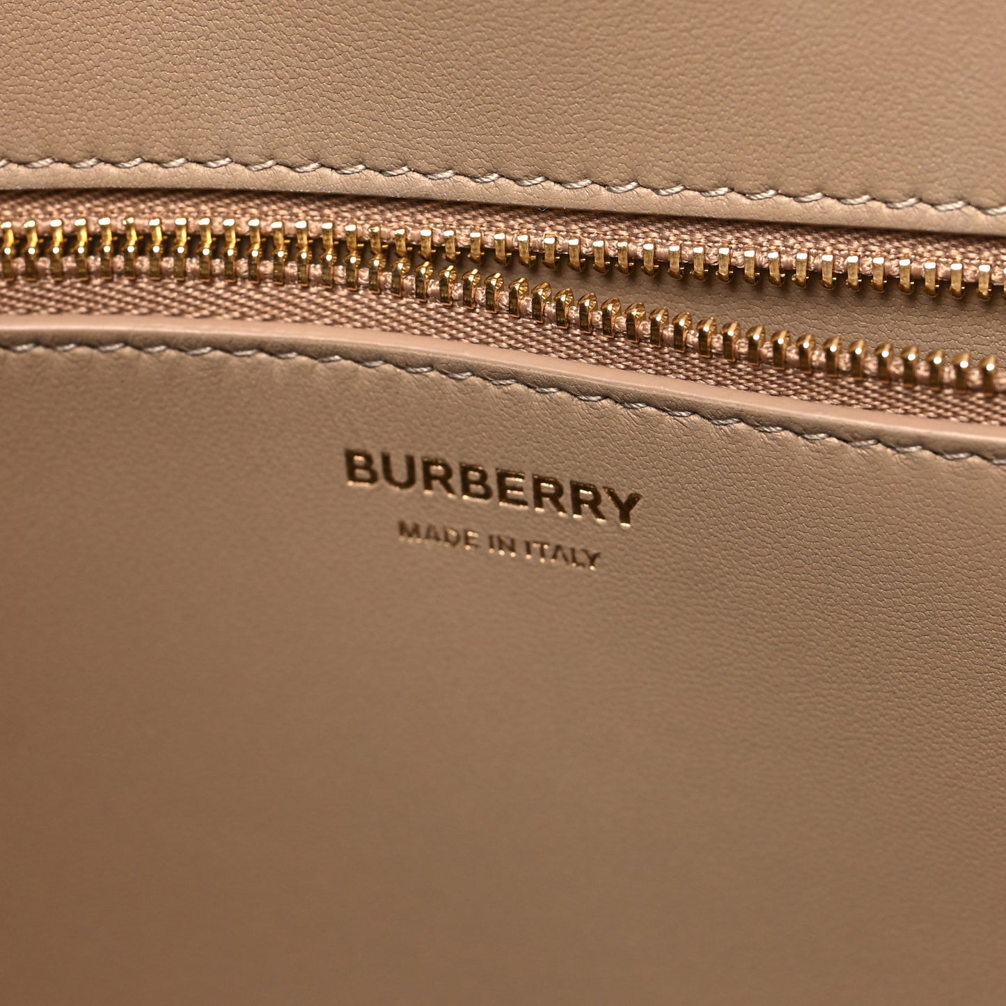 Grained Calfskin Medium Frances Tote Oat Beige