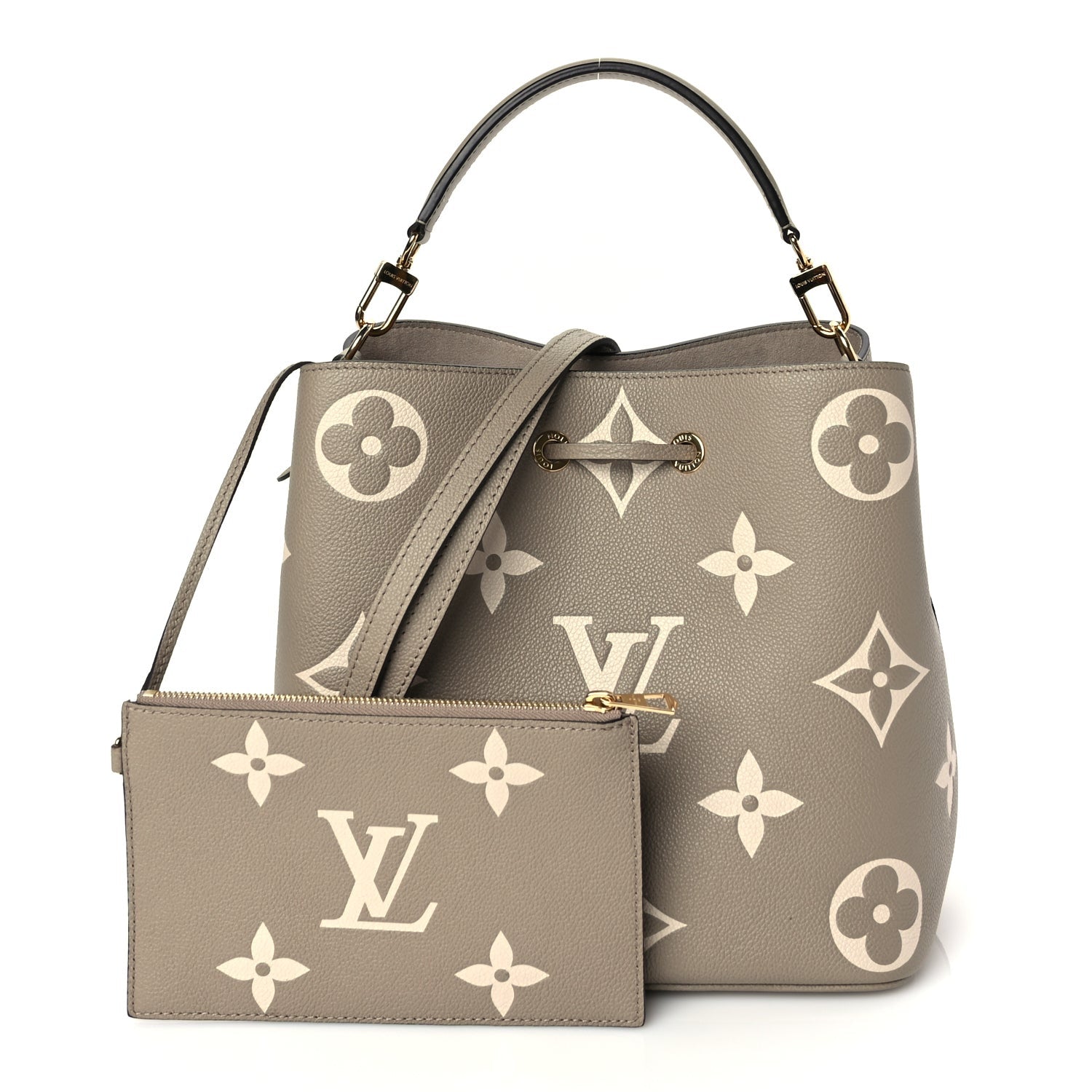 Louis Vuitton Empreinte Monogram Giant Neonoe MM Tourterelle Creme Tourterelle Creme 2 of 9
