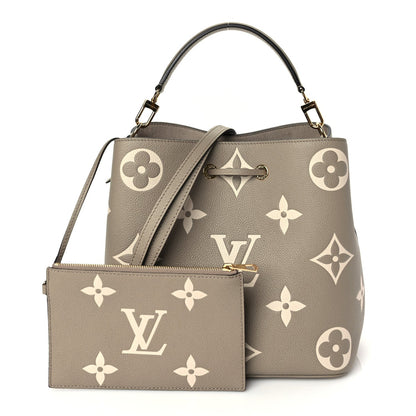 Louis Vuitton Empreinte Monogram Giant Neonoe MM Tourterelle Creme Tourterelle Creme 2 of 9