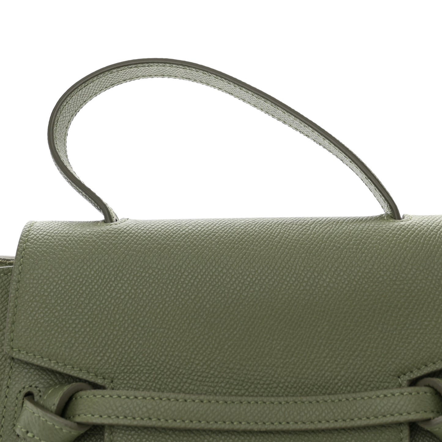 Grained Calfskin Nano Belt Bag Light Khaki