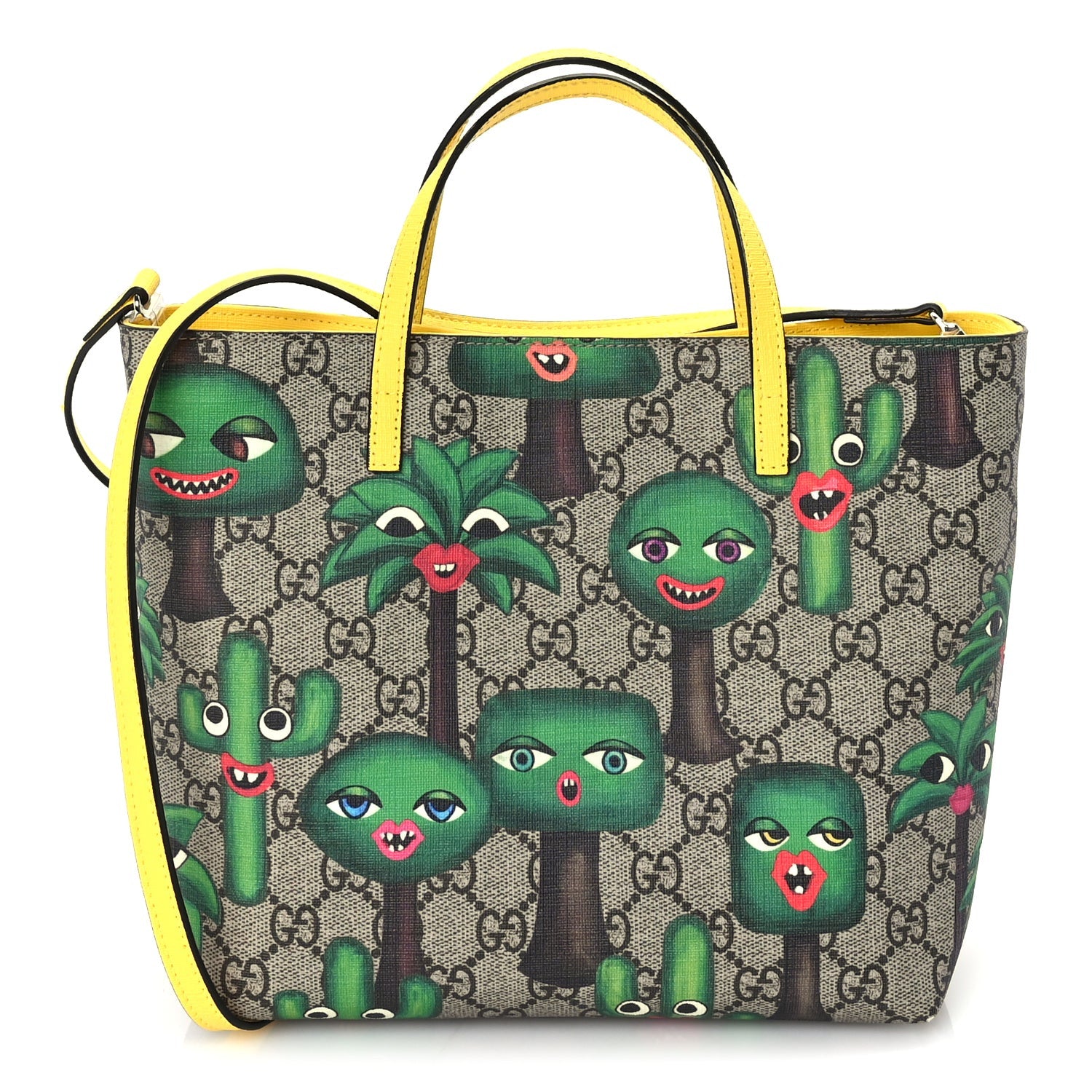 Gucci GG Supreme Monogram Smiling Plants Childrens Tote  Multicolor 1 of 9