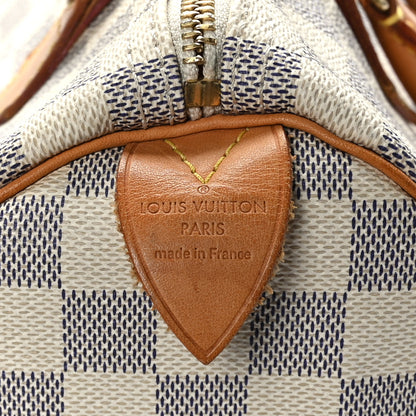 Louis Vuitton Damier Azur Speedy 30 7 of 12