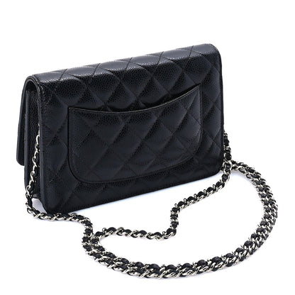 Chanel Caviar Quilted Wallet on Chain WOC  Black 2 of 9