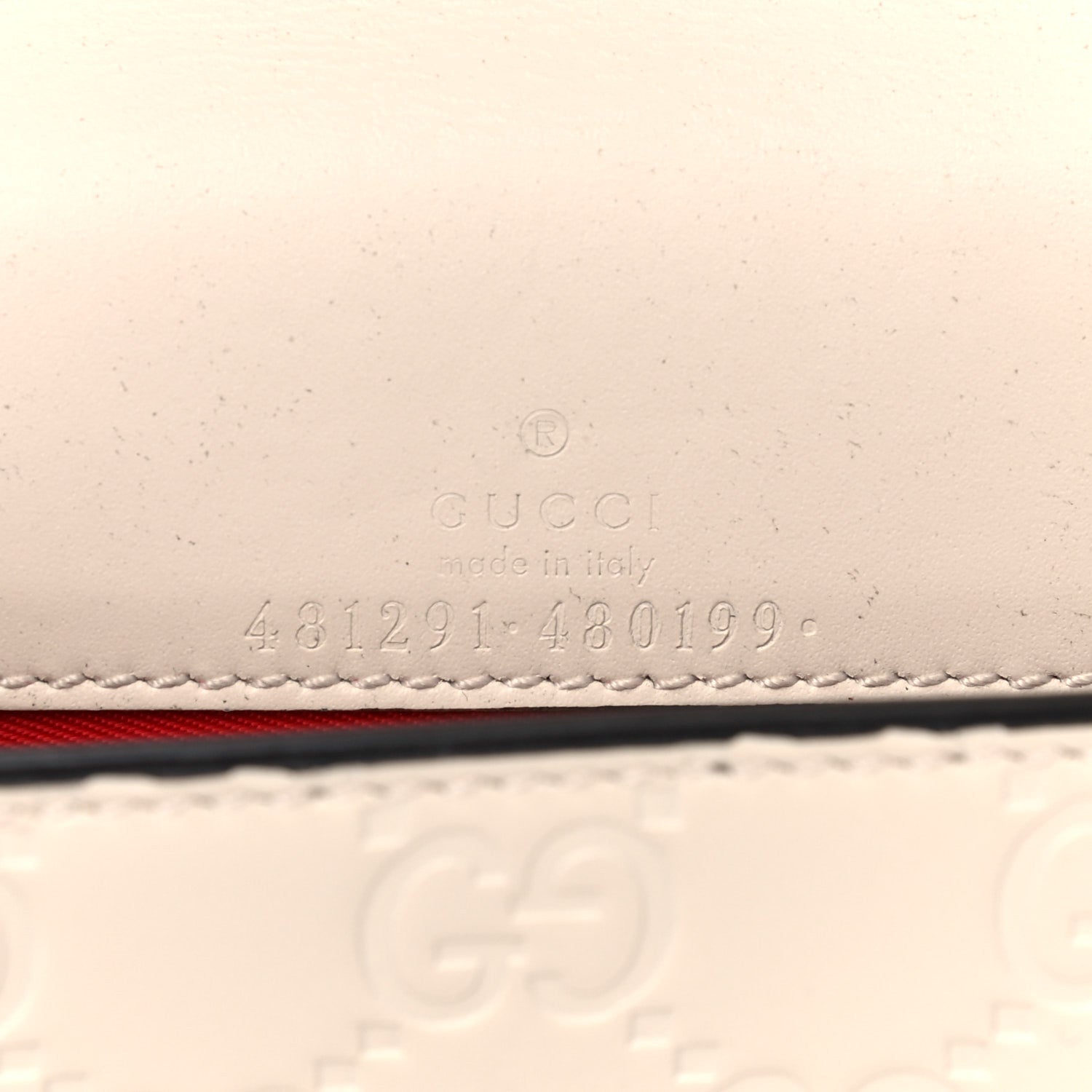 Gucci Guccissima Mini Cherry Chain Bag White 6 of 12