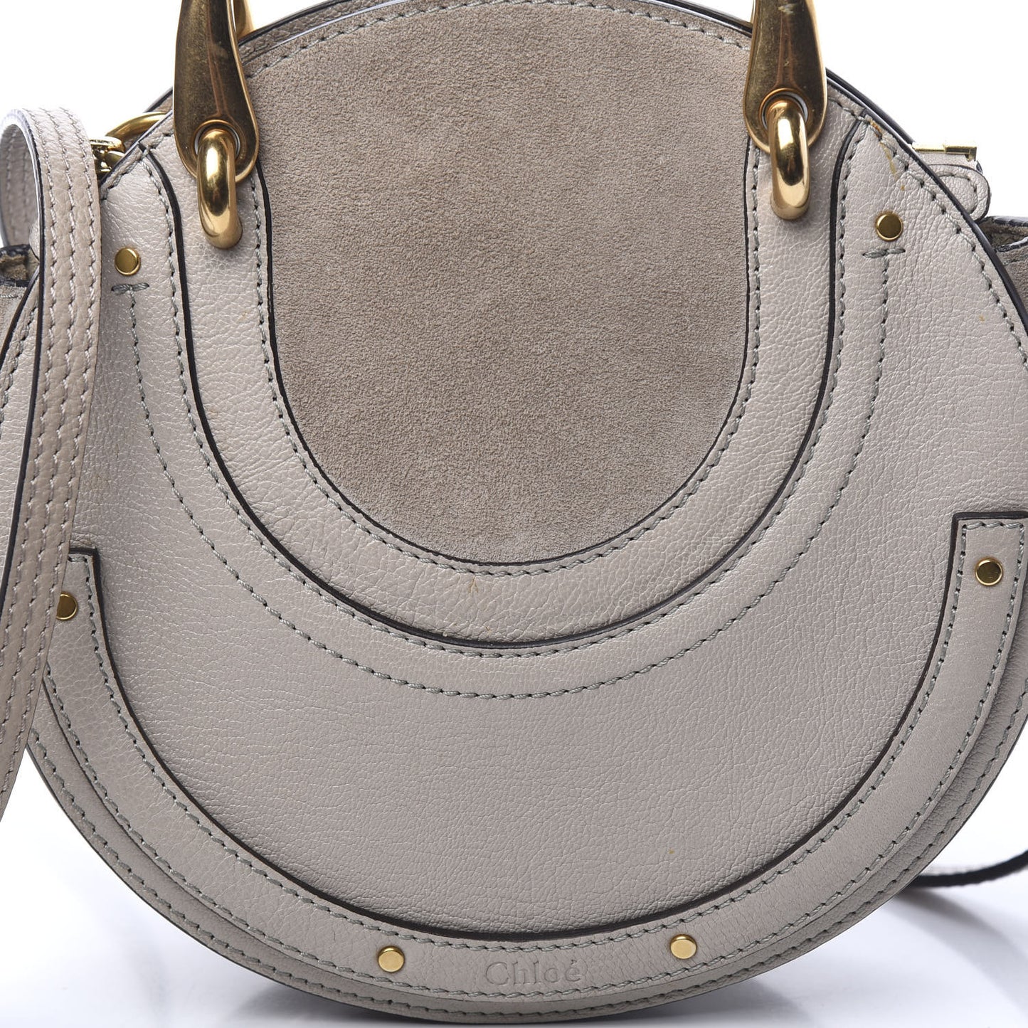 Calfskin Suede Small Pixie Bag Motty Grey