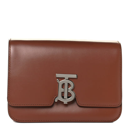 Burberry Calfskin Small TB Bag Malt Brown 1 of 8