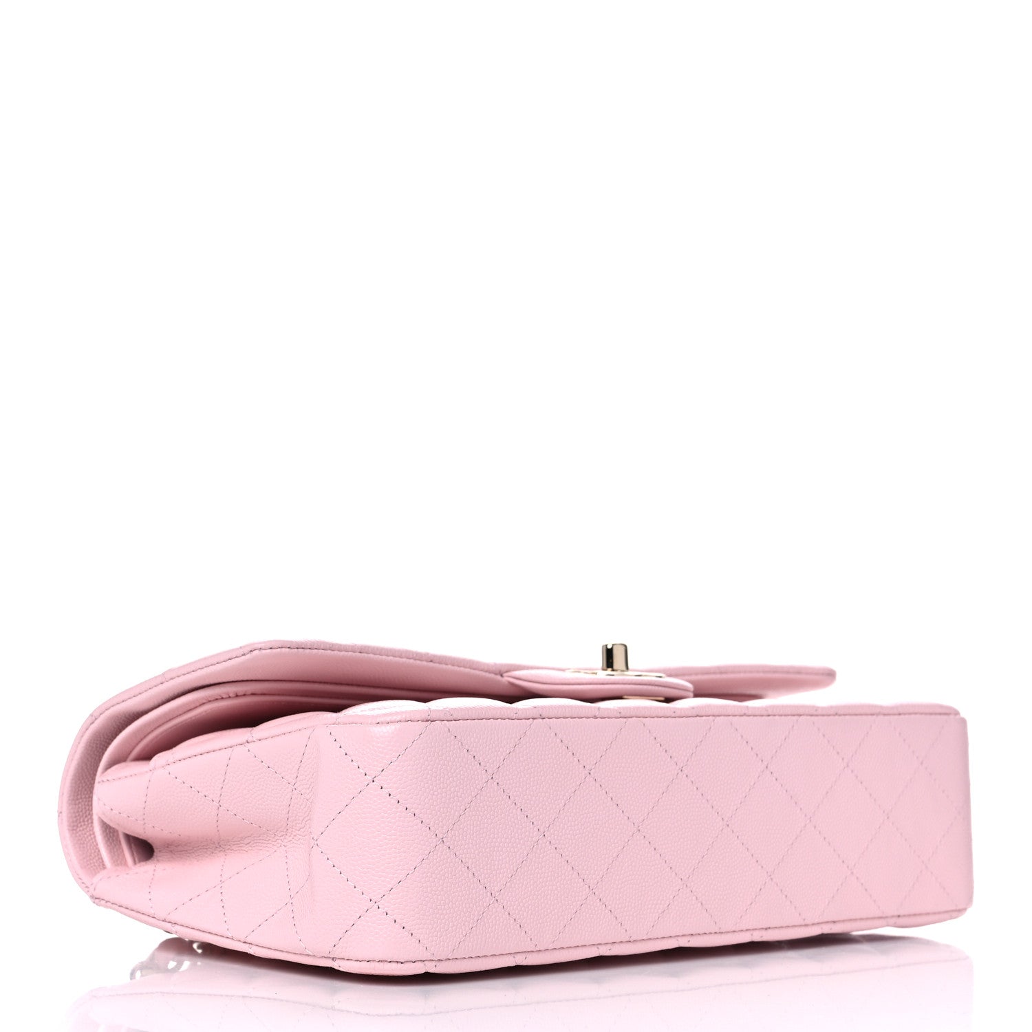 Chanel Caviar Quilted Medium Double Flap Light Pink 3 of 9