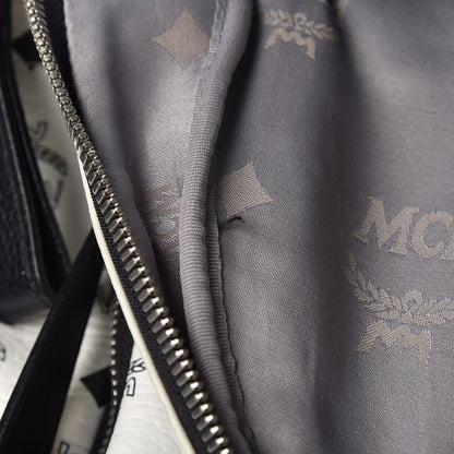 MCM Visetos Studded Medium Dual Stark Backpack White 11 of 32