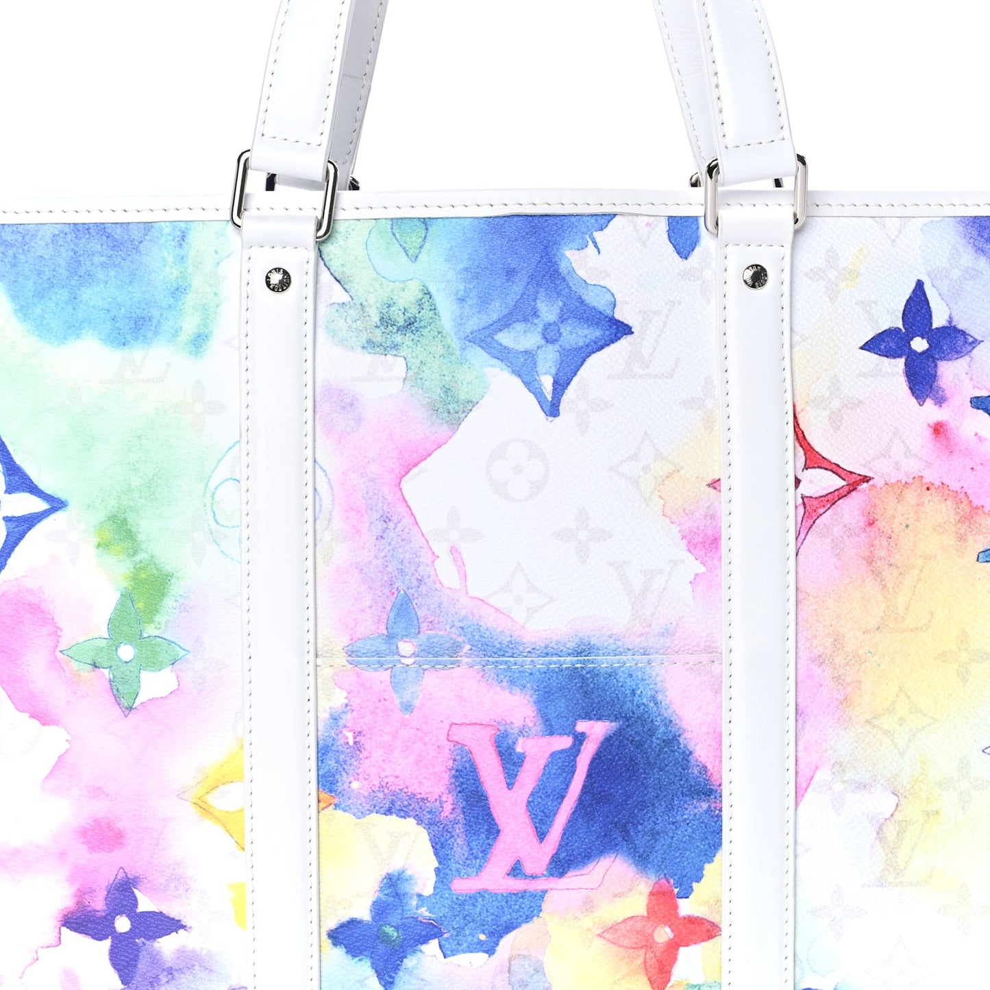 Monogram Watercolor New Tote GM Multicolor