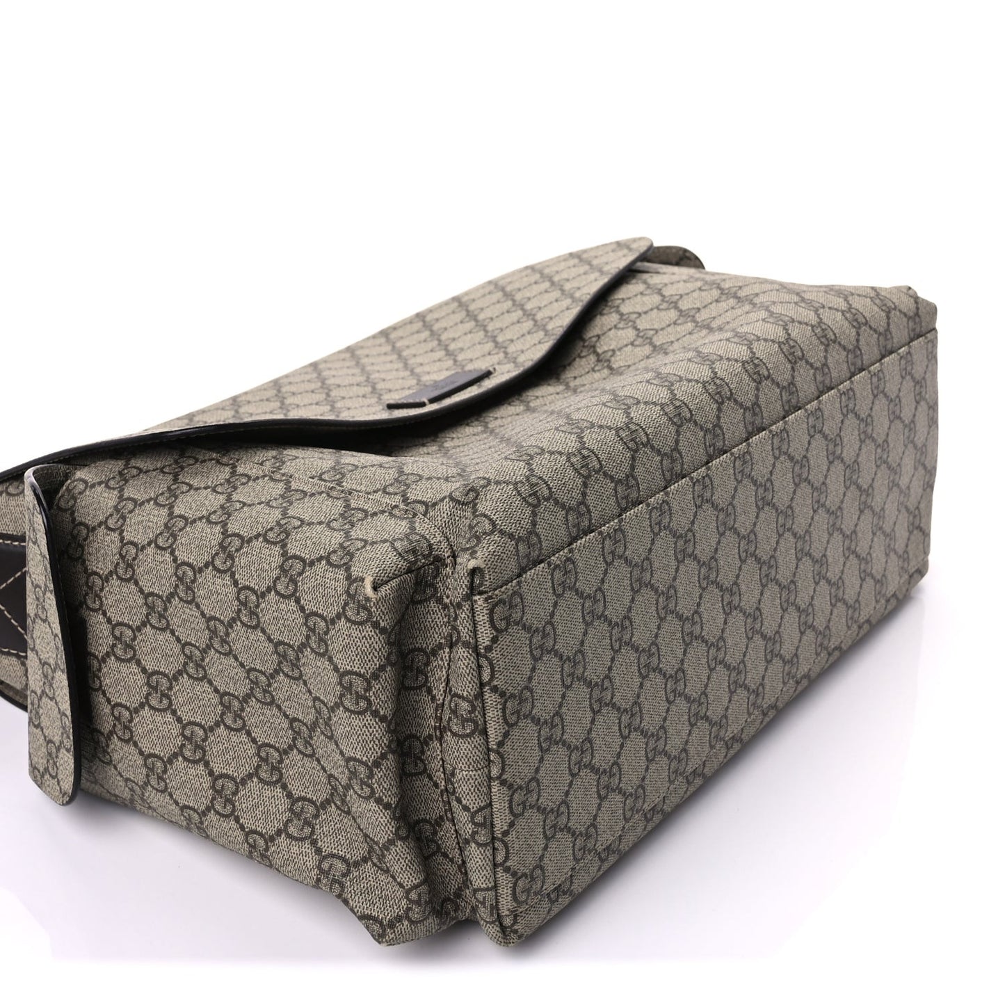 GG Plus Monogram Messenger Diaper Bag  Dark Brown