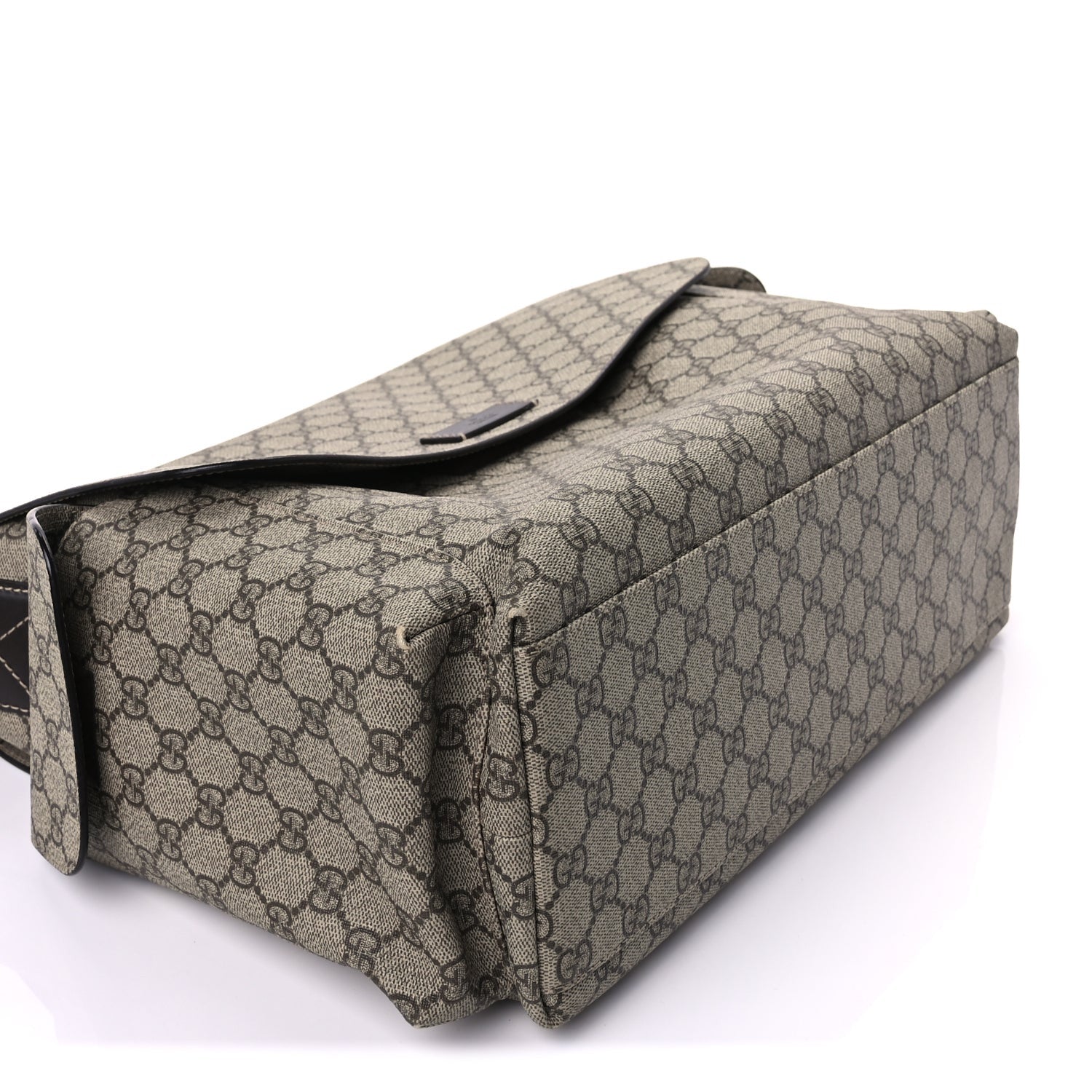Gucci GG Plus Monogram Messenger Diaper Bag  Dark Brown 7 of 8