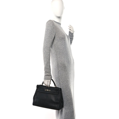 Hermes Taurillon Clemence Kelly Retourne 32 Black 2 of 14
