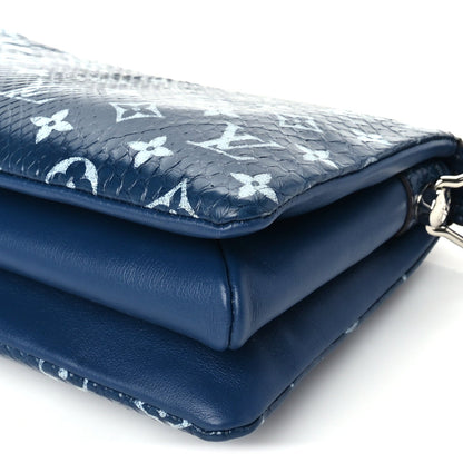 Louis Vuitton Snakeskin Monogram Coussin PM  Blue 8 of 8