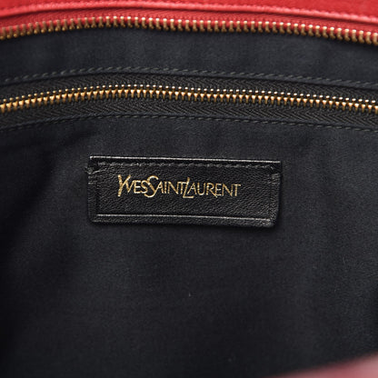 Saint Laurent Sheepskin Medium Cabas ChYc Rouge Orient 6 of 10