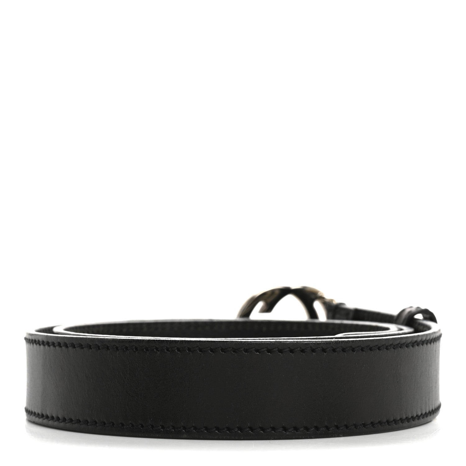 Gucci Calfskin InterLocking G Belt 85 34 Black 2 of 7