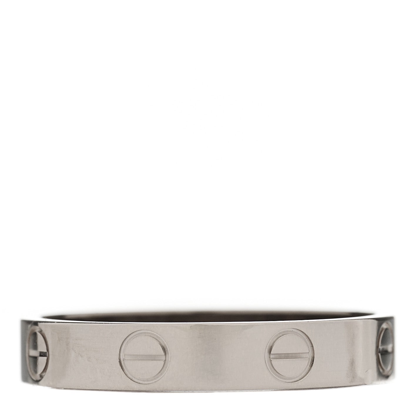 Cartier 18K White Gold 3.5mm LOVE Wedding Band Ring 57 8 3 of 4