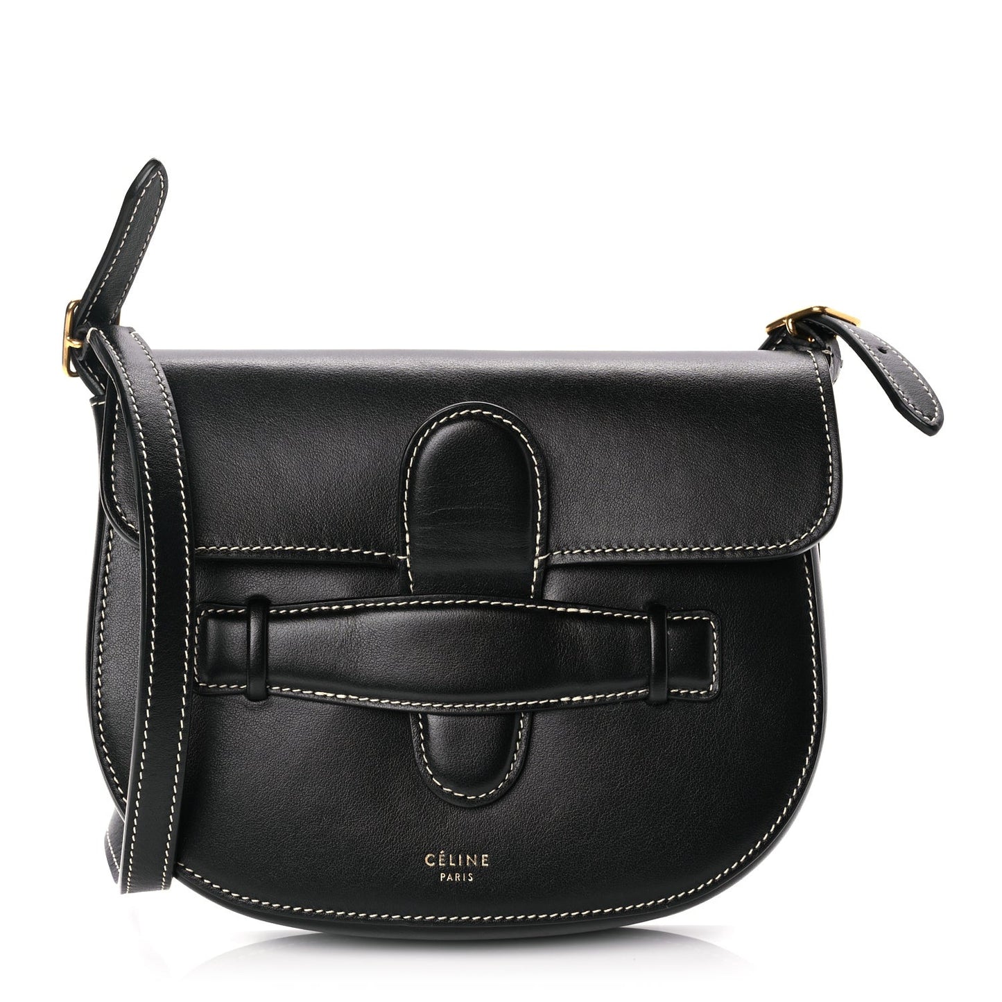 Smooth Calfskin Mini Symmetrical Bag Black