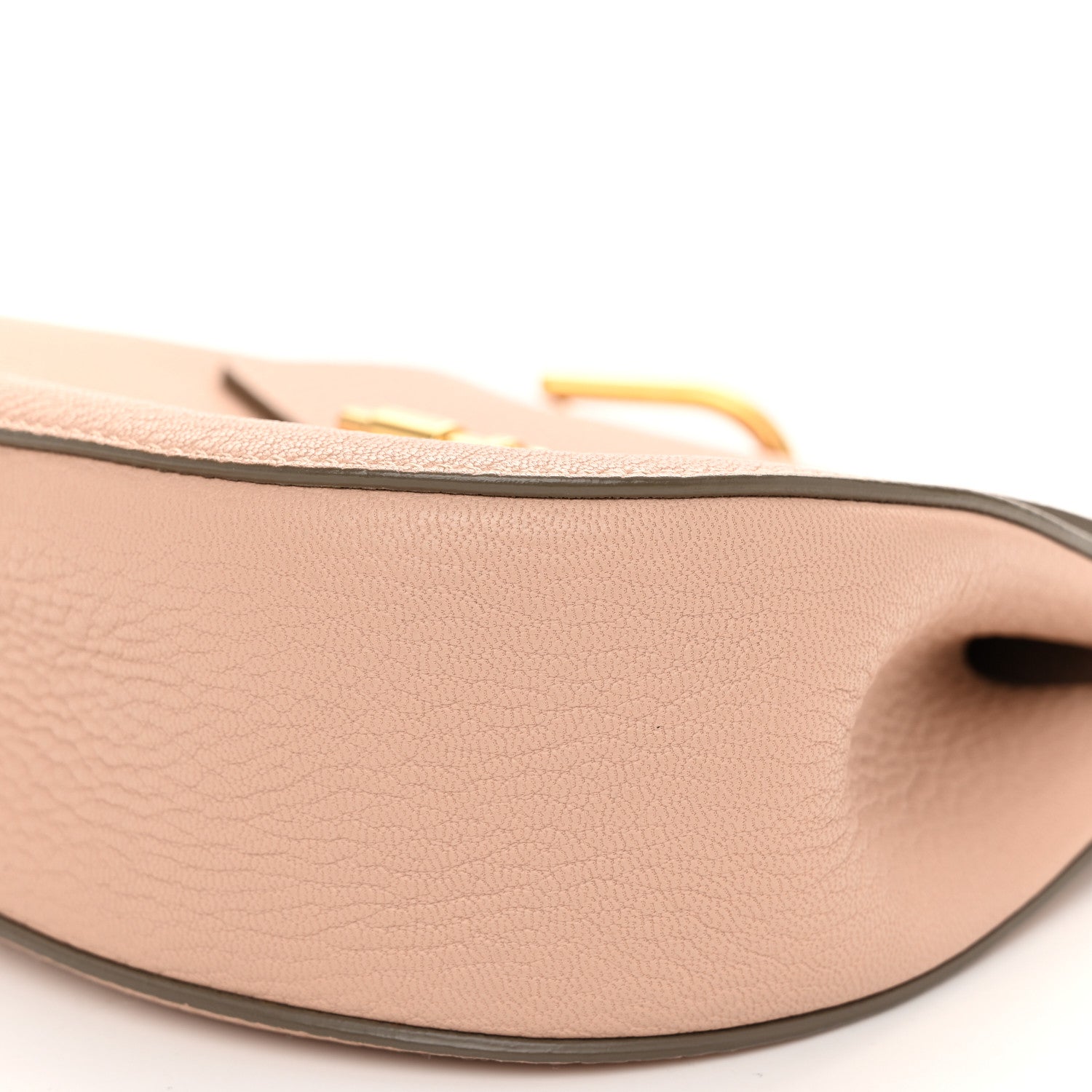 Chloe Grained Lambskin Mini Drew Shoulder Bag Cement Pink 9 of 9