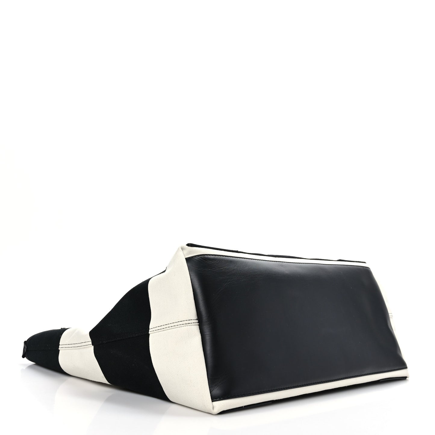 Canvas Striped M NavyCabas Black White