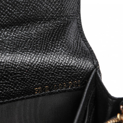 Valentino Garavani Calfskin Continental Flap Wallet Black 8 of 8