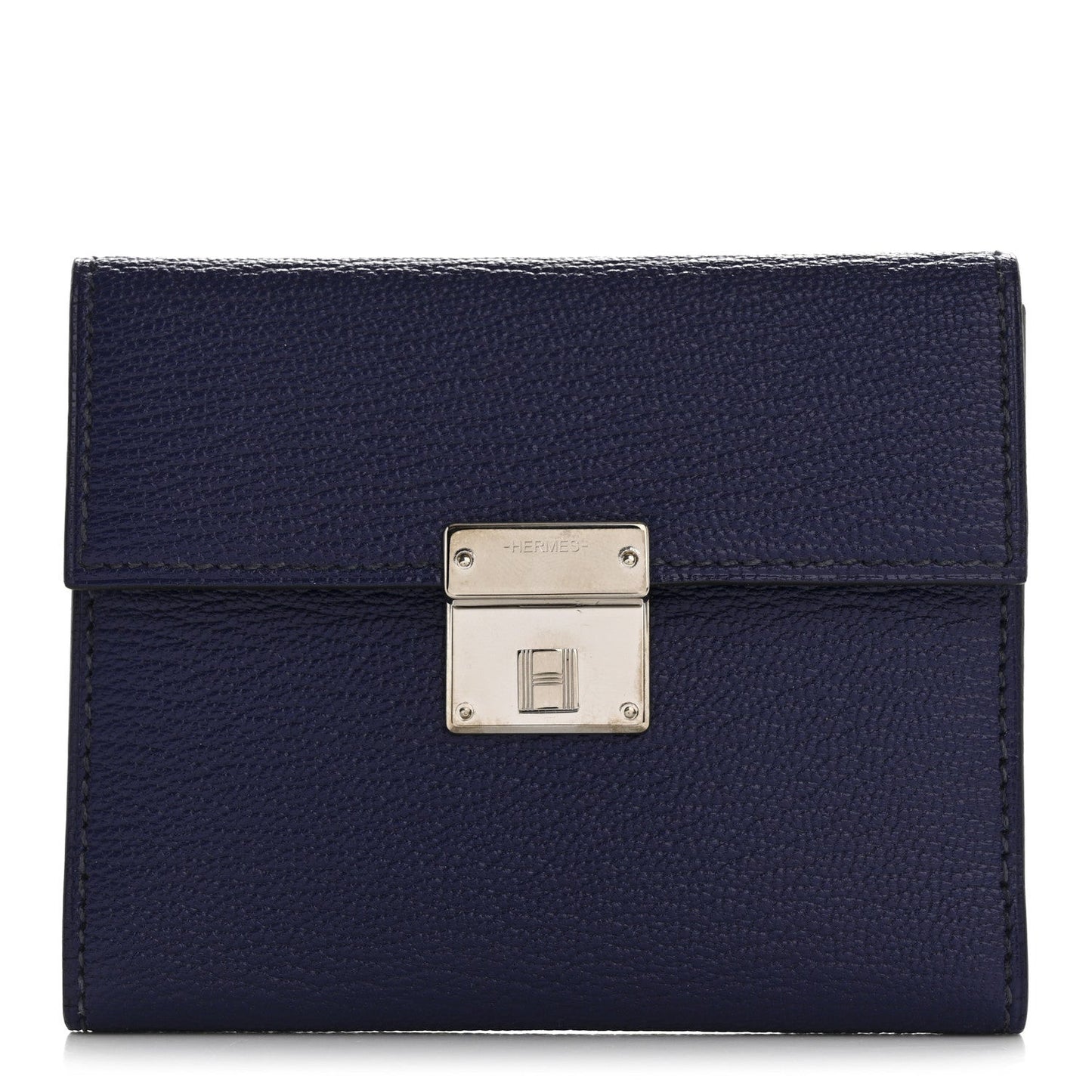 Chevre Mysore Mini Clic Card Holder Bleu Encre