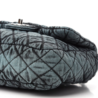 Chanel Denim Quilted Denimpression Small Flap Blue Black 7 of 11