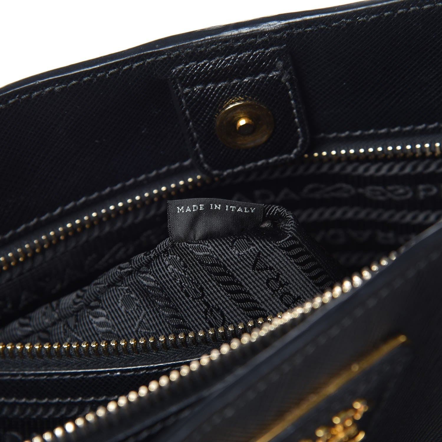 Prada Saffiano Lux Medium Tote Nero Black 7 of 12