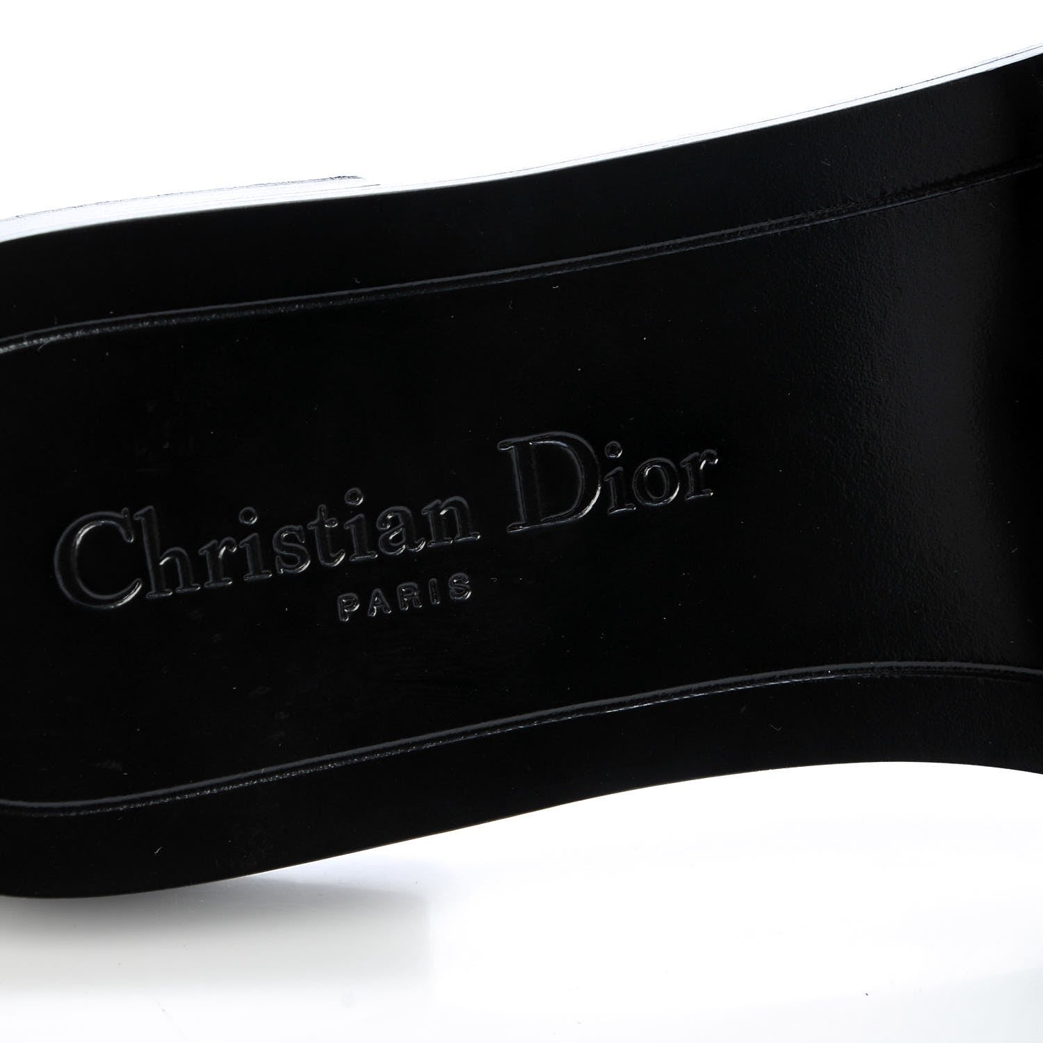 Christian Dior Calfskin Dio(r)evolution 10mm Slide Sandals 38 Black 8 of 10
