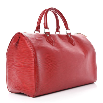 Louis Vuitton Epi Speedy 30 Rouge 3 of 15