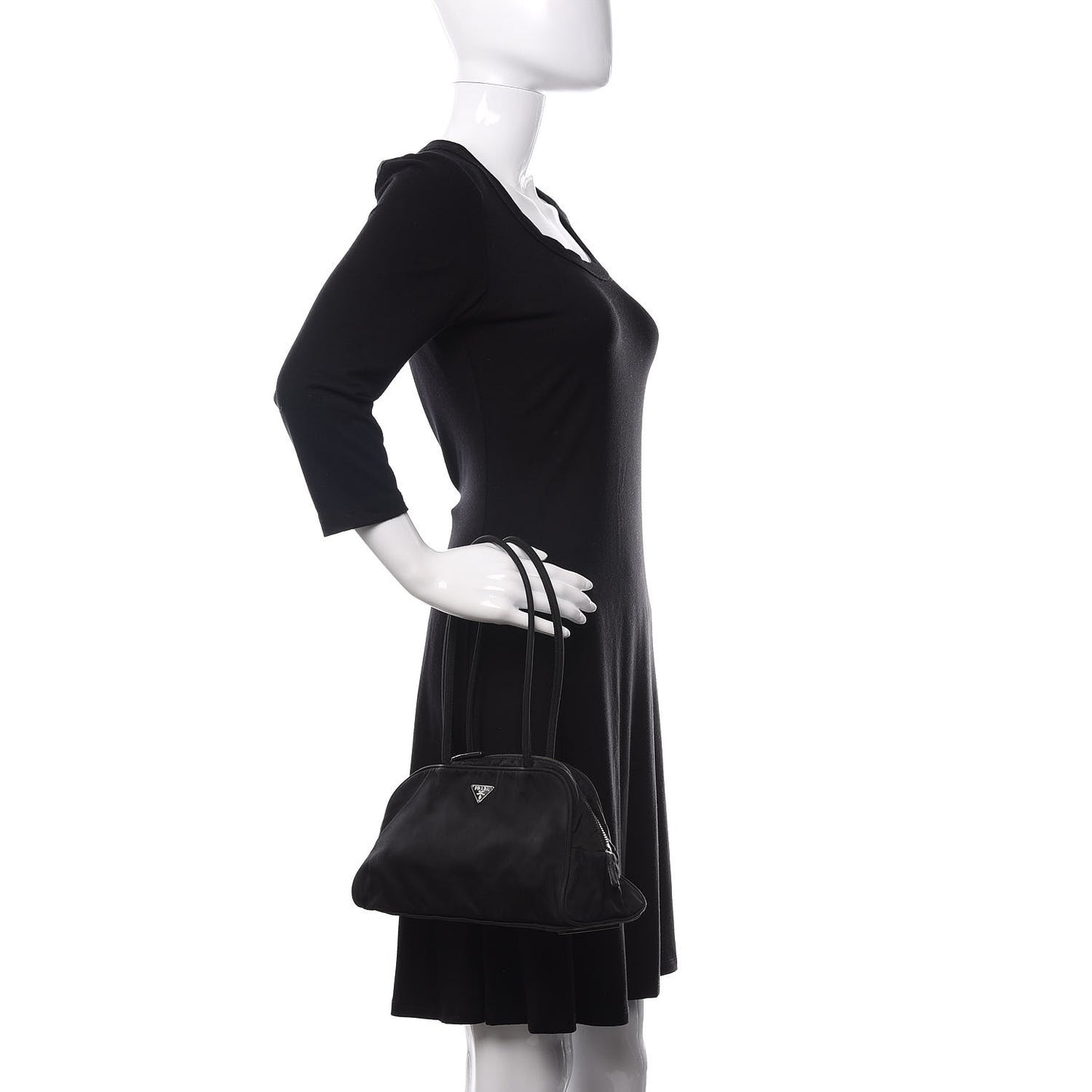 Tessuto Nylon Shoulder Bag Black