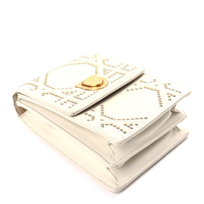Christian Dior Calfskin Studded Vertical Diorama White 7 of 7