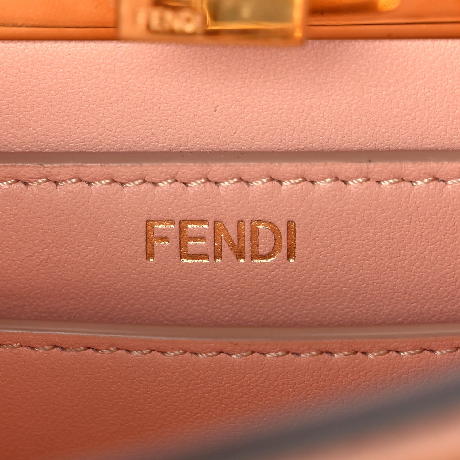 Fendi Shiny Nappa Petite Peekaboo I SEE U Satchel Baby Pink 5 of 9
