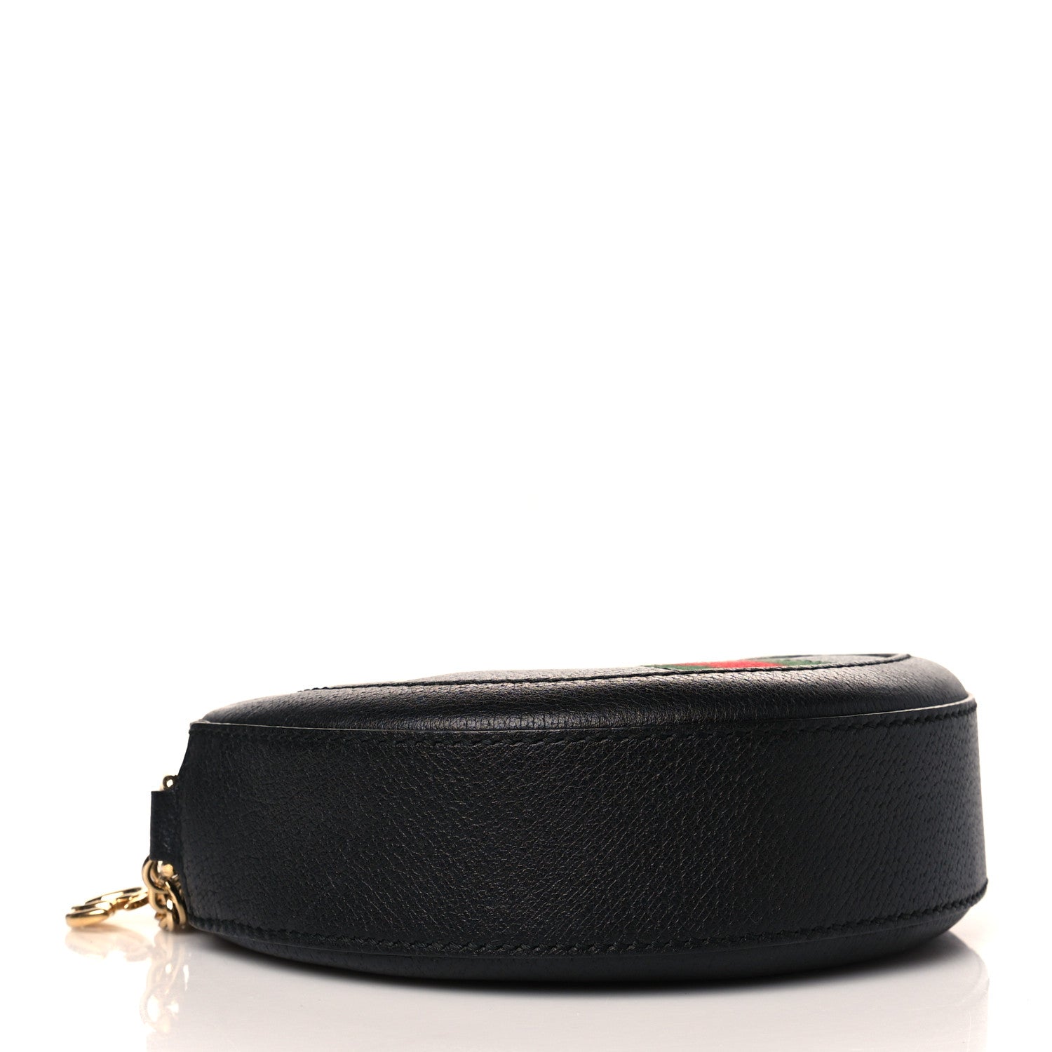 Gucci Grained Calfskin Web Mini Ophidia Round Shoulder Bag Black 4 of 10